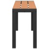 Kerti pad barna 100 x 28 x 45 cm acél
