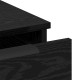 Asztal fiókkal tárolóval musta tammi 133 x 50 x 75 cm faanyag