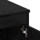 Asztal fiókkal polcokkal musta tammi 140 x 50 x 76 cm faanyag