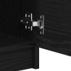 Széf 2 pcs fekete tölgy 60 x 30 x 70 cm faanyag