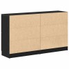 Széf 2 pcs fekete tölgy 60 x 30 x 70 cm faanyag