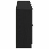 Széf 2 pcs fekete tölgy 60 x 30 x 70 cm faanyag