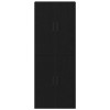 Fali szekrény 2 pcs fekete tölgy 69,5 x 34 x 90 cm faanyag