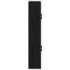 Fali szekrény 2 pcs fekete tölgy 69,5 x 34 x 90 cm faanyag