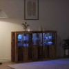 Led tálaló led -es lámpákkal öreg fa 162 x 37 x 100 cm faanyag