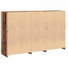 Led tálaló led -es lámpákkal öreg fa 162 x 37 x 100 cm faanyag