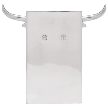 Könyvtámaszok 2 pcs ezüst 21,5 x 15,5 x 20 cm alumínium