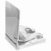 Könyvtámaszok 2 pcs ezüst 12 x 15 x 18 cm alumínium