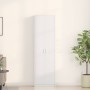 Ruhásszekrény polcokkal ajtóval fehér 55 x 25 x 189 cm faanyag