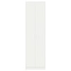 Ruhásszekrény polcokkal ajtóval fehér 55 x 25 x 189 cm faanyag