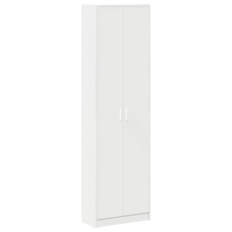Ruhásszekrény polcokkal ajtóval fehér 55 x 25 x 189 cm faanyag