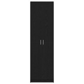 Ruhásszekrény polcokkal fekete tölgy 55 x 25 x 189 cm faanyag Ruhásszekrény polcokkal fekete tölgy 55 x 25 x 189 cm faanyag