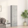 Ruhásszekrény polcokkal beton szürke 55 x 25 x 189 cm faanyag