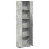 Ruhásszekrény polcokkal beton szürke 55 x 25 x 189 cm faanyag