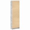 Ruhásszekrény polcokkal beton szürke 55 x 25 x 189 cm faanyag