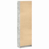 Ruhásszekrény polcokkal beton szürke 55 x 25 x 189 cm faanyag