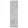 Ruhásszekrény polcokkal beton szürke 55 x 25 x 189 cm faanyag