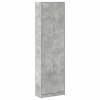Ruhásszekrény polcokkal beton szürke 55 x 25 x 189 cm faanyag