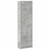 Ruhásszekrény polcokkal beton szürke 55 x 25 x 189 cm faanyag