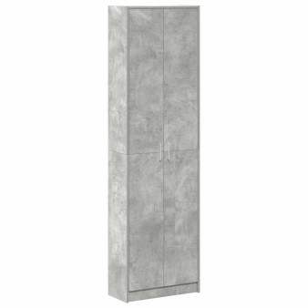 Ruhásszekrény polcokkal beton szürke 55 x 25 x 189 cm faanyag