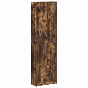 Ruhásszekrény polcokkal füstölt tölgy 55 x 25 x 189 cm faanyag
