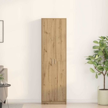 Ruhásszekrény polcokkal artisan tölgy 55 x 25 x 189 cm faanyag