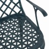 Kerti szék 4 pcs zöld 61 x 60,5 x 93 cm alumínium
