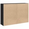 Széf 2 pcs fekete tölgy 60 x 31 x 84 cm faanyag
