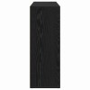 Széf 2 pcs fekete tölgy 60 x 31 x 84 cm faanyag