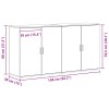 Széf 2 pcs fekete tölgy 79 x 38 x 80 cm faanyag