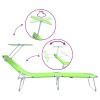 Napozó 2 pcs zöld 58 x 188 x 77cm poliészter