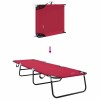 Összecsukható nyugágy 2 pcs piros 188 x 57 x 86,5 cm poliészter