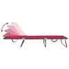 Összecsukható nyugágy 2 pcs piros 188 x 57 x 86,5 cm poliészter