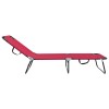 Összecsukható nyugágy 2 pcs piros 188 x 57 x 86,5 cm poliészter