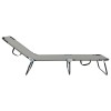 Összecsukható nyugágy 2 pcs szürke 188 x 57 x 86,5 cm