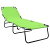Összecsukható nyugágy 2 pcs zöld 188 x 57 x 86,5 cm poliészter