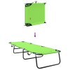 Összecsukható nyugágy 2 pcs zöld 188 x 57 x 86,5 cm poliészter