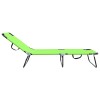 Összecsukható nyugágy 2 pcs zöld 188 x 57 x 86,5 cm poliészter