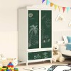 Krétával írt dresser roros fehér 90 x 45 x 165 cm faanyag