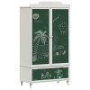 Krétával írt dresser roros fehér 90 x 45 x 165 cm faanyag