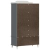 Krétával írt dresser roros szürke és fehér 90 x 45 x 165 cm