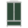 Krétával írt dresser roros szürke és fehér 90 x 45 x 165 cm