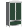 Krétával írt dresser roros szürke és fehér 90 x 45 x 165 cm
