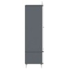 Krétával írt dresser roros szürke és fehér 90 x 45 x 165 cm
