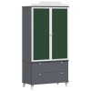 Krétával írt dresser roros szürke és fehér 90 x 45 x 180 cm