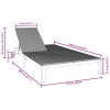 Napozóágy barna 206 x 115 x 75 cm polirattan