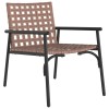 Kerti szék 2 pcs barna 78 x 55,5 x 75,5 cm polirattan