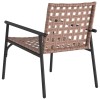 Kerti szék 2 pcs barna 78 x 55,5 x 75,5 cm polirattan
