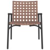 Kerti szék 2 pcs barna 78 x 55,5 x 75,5 cm polirattan