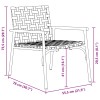 Kerti szék 2 pcs barna 78 x 55,5 x 75,5 cm polirattan